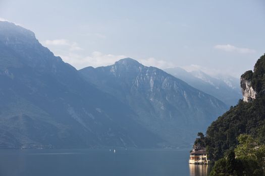 View of the Lake Garda in Italy