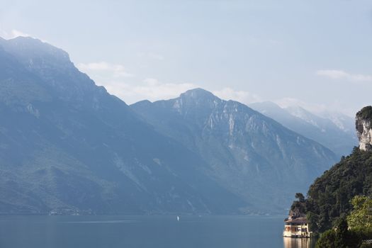 View of the Lake Garda in Italy