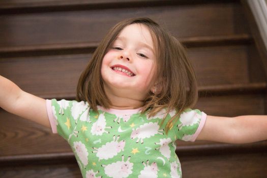 Beautiful, happy child posing