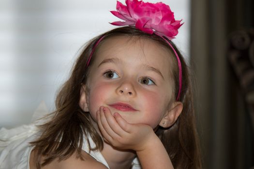 Beautiful, happy child posing