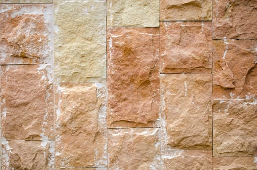 Background of decorative ceramic brick wall. Architecture detail.