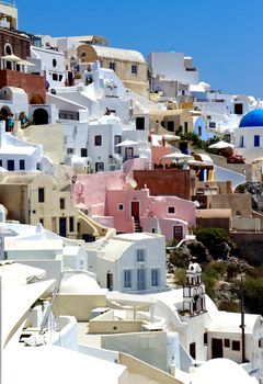 Amazing white houses of Santorini, Greece