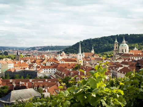 Panoramic view of the Prague, summer 2012