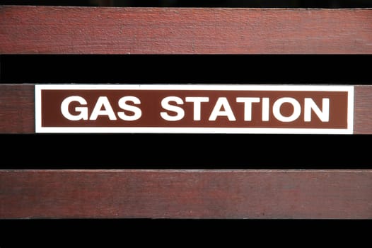 gas station sign
