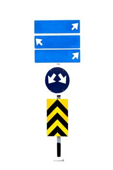 roadsign isolated