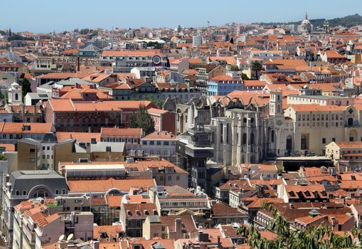 Lisbon panorama, Portugal � buildings, roofs, churches
