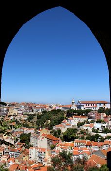 Lisbon panorama, Portugal � buildings, roofs, churches