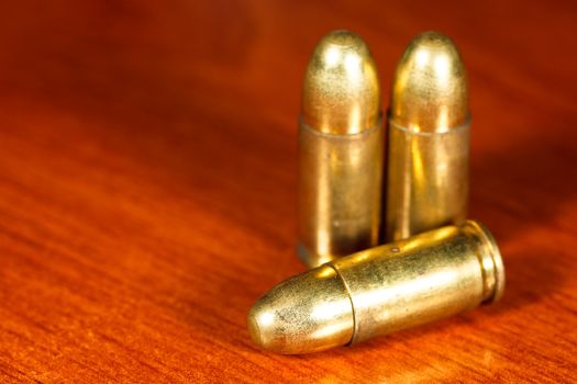 Set of bullets of hand gun