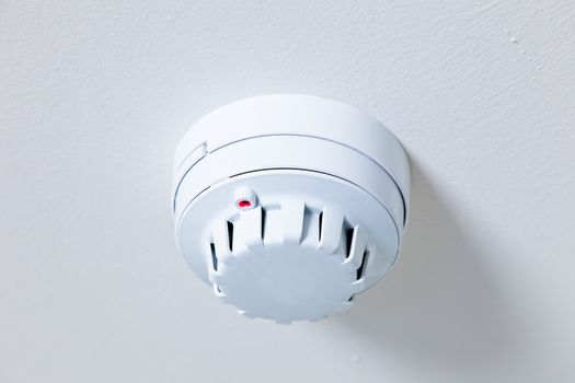 A smoke detector fire alarm