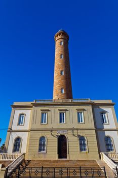 Wonderful lighthouse known as  lighthouse of Chipiona at the province of Cádiz