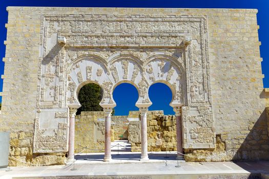 Entrance of Yafar's house, in archeological set of Madinat al-Zahra, Cordoba, Spain