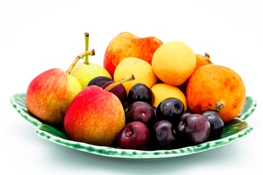 Variety of fresh fruit on a plate