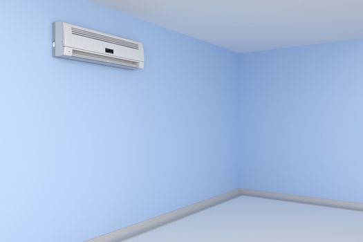 Room cooled with air conditioner