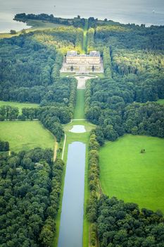 An image of a flight over Herrenchiemsee