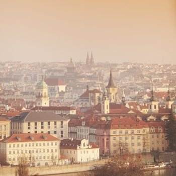 Panorama of Prague Czech Republic