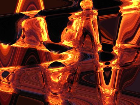 Image of abstract background with fiery shades