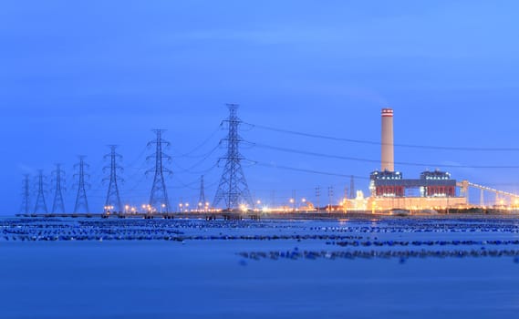 Fossil Fuel Coal Burning Electrical Power Plant