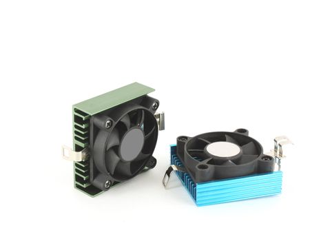 Small fans for microprocessor and radiators