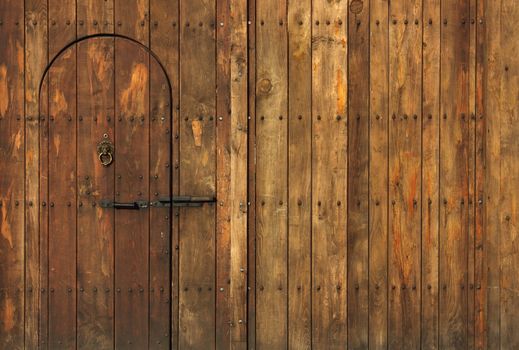 Old Wooden Gate shot in the warm light of the "golden hour". 