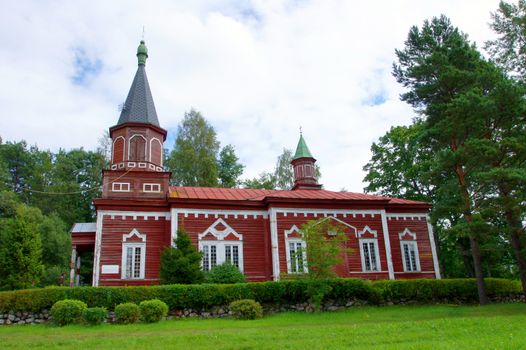 Wooden apostolic church in the West of Estonia