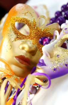 Venetian carnival masks, Venice, Italy      
