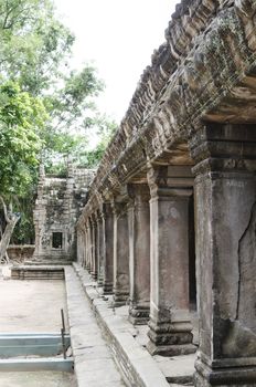 The ancient ta phrom made famous by the trees and tomb raider