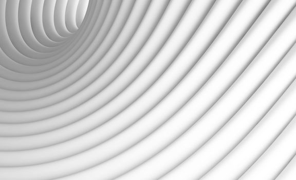 3d Illustration of White Abstract Architecture Background 