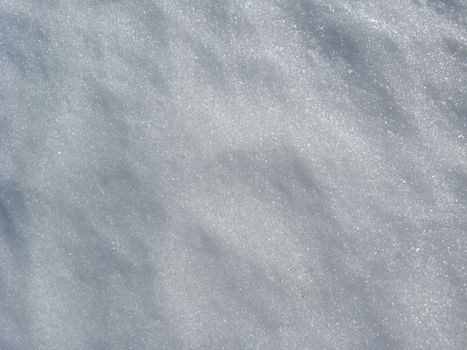 The image of thick layer of a white snow