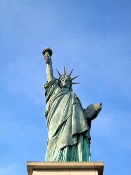  Small copy of the Statue of Liberty in Paris in France