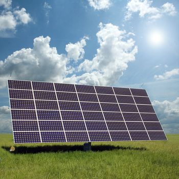 solar panels to generate electricity