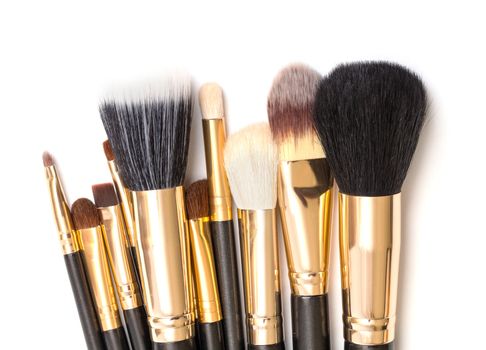 Makeup Brush Set, on white background