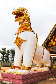 Golden giant lion in Thailand