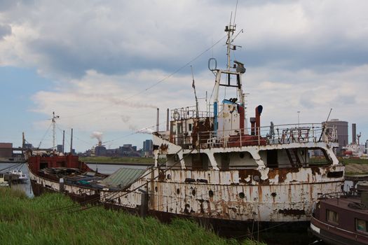 IJmuiden, Netherlands, ship wreck