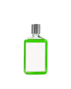 Balsam bottle isolated on white