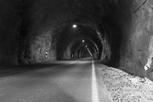 simple tunnel for motor-cars in norway, europe