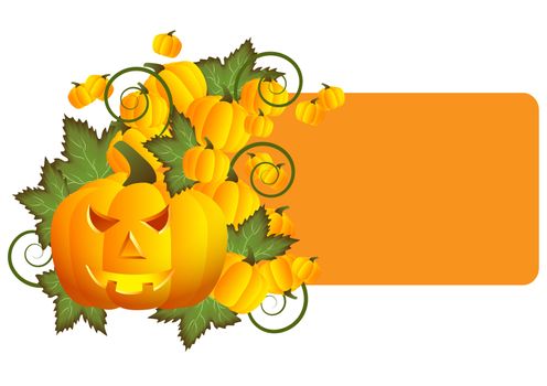 greeting card for Halloween vector illustration