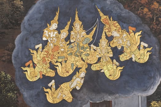 Public Art Painting at Grand Palace, Bangkok