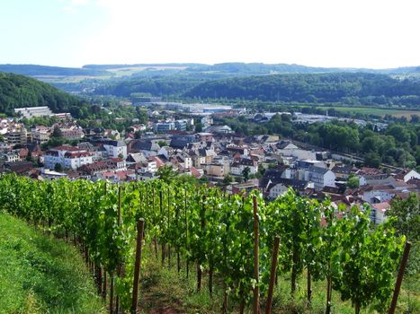 Blick von der Kreuzbergkapelle auf Merzig Saar
