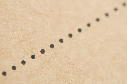 Dots on the Cardboard