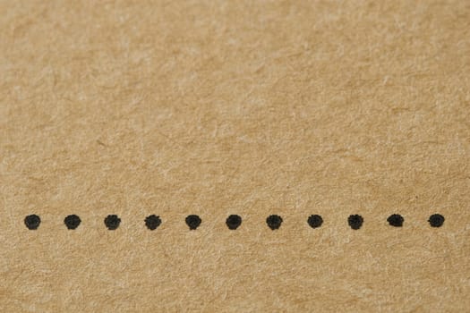 Dots on the Cardboard