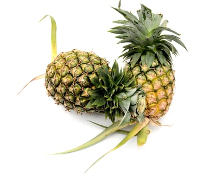 Pineapple on white background