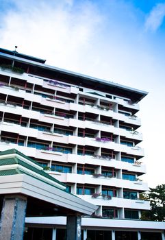 The accommodation of tourists. In Laos.