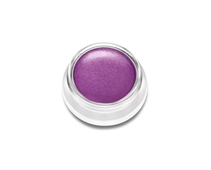 Beauty cosmetics eye shadow isolated on white