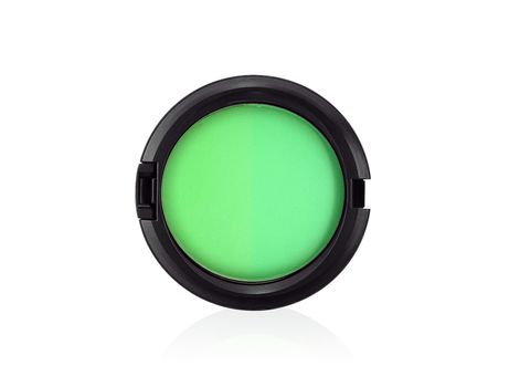 Green make up shadows isolated on white