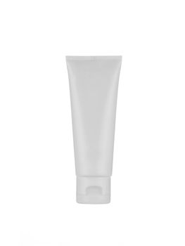 Cream tube isolated on white