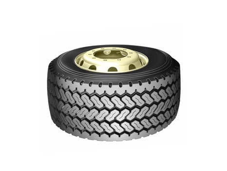 Wheel isolated on white