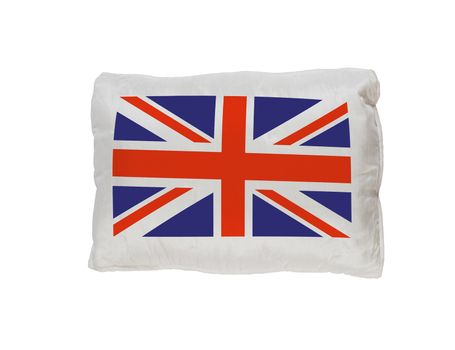 UK flag pillow isolated