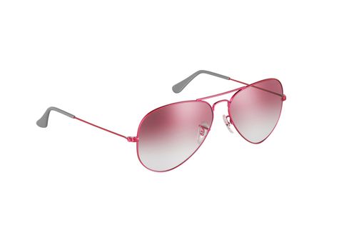 Pink sunglasses isolated on white