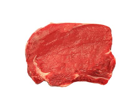Raw meat isolated on white Background