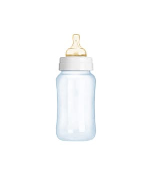 baby bottle isolated on white background